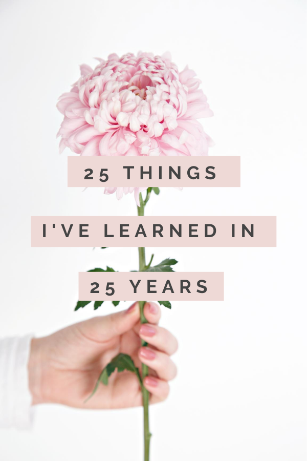 25 things I've learned in 25 years image