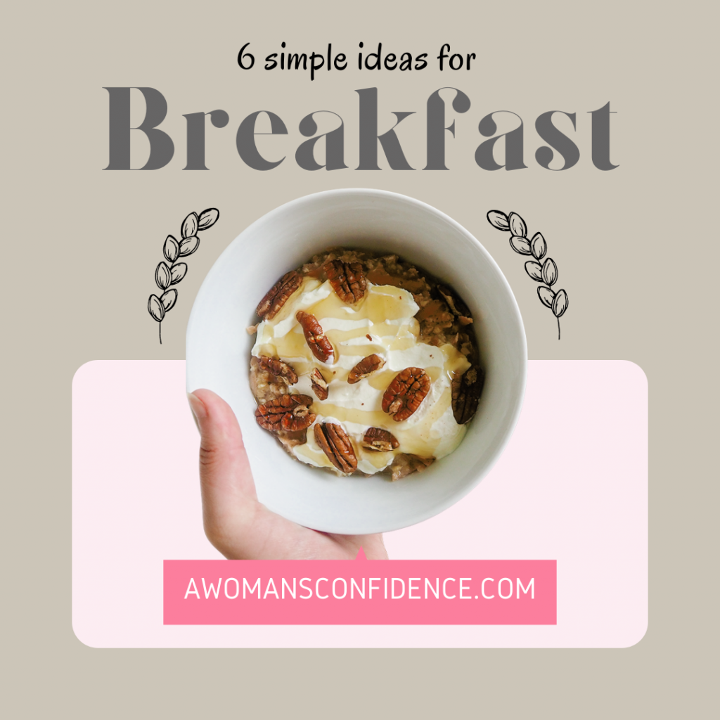 Quick and healthy breakfast ideas graphic