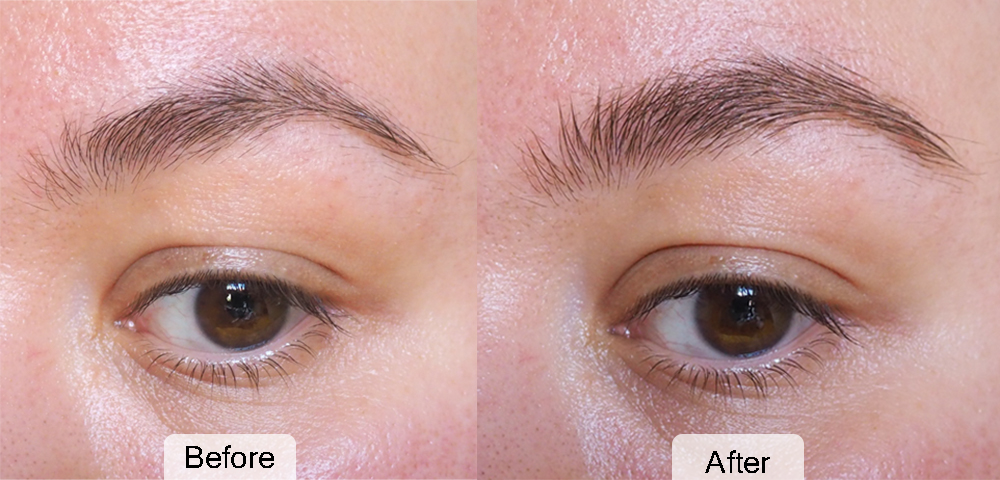 Glossier Boy Brow before and after photo