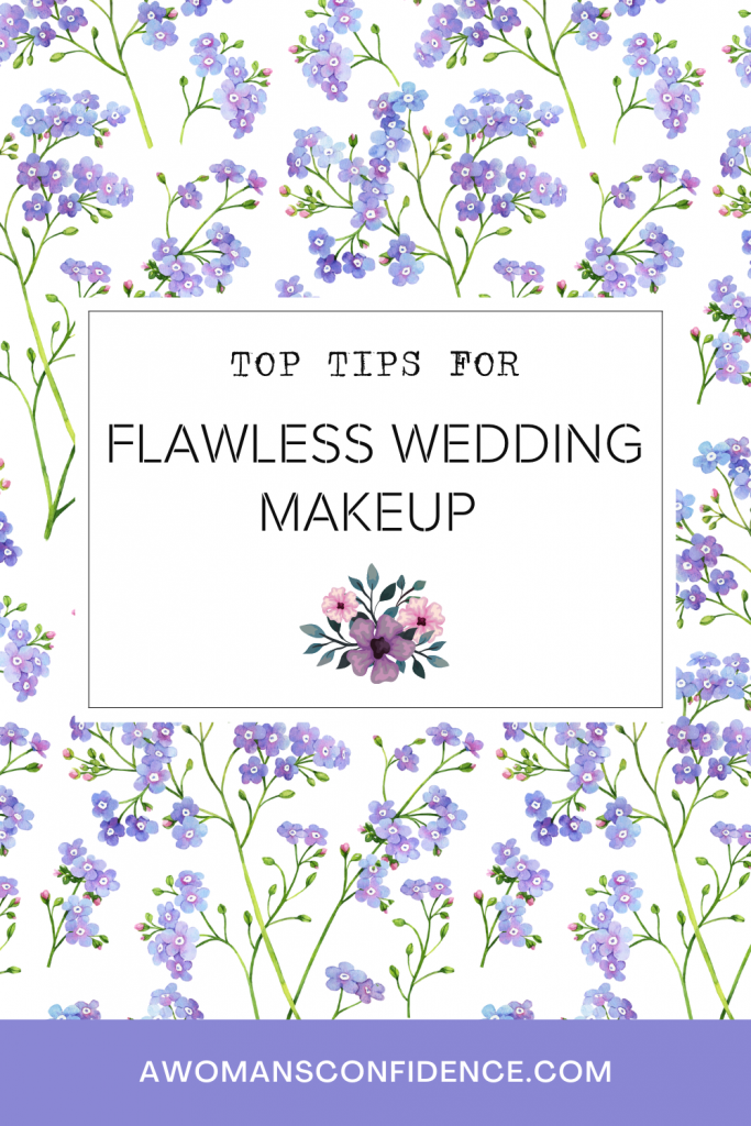 Top tips for flawless wedding makeup graphic