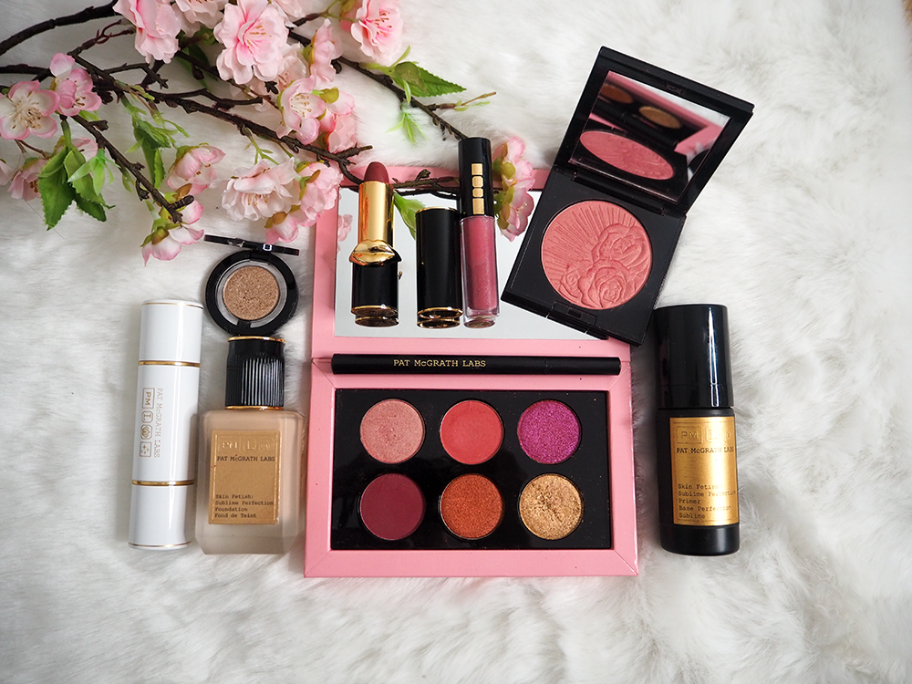 Pat McGrath Labs makeup products flatlay