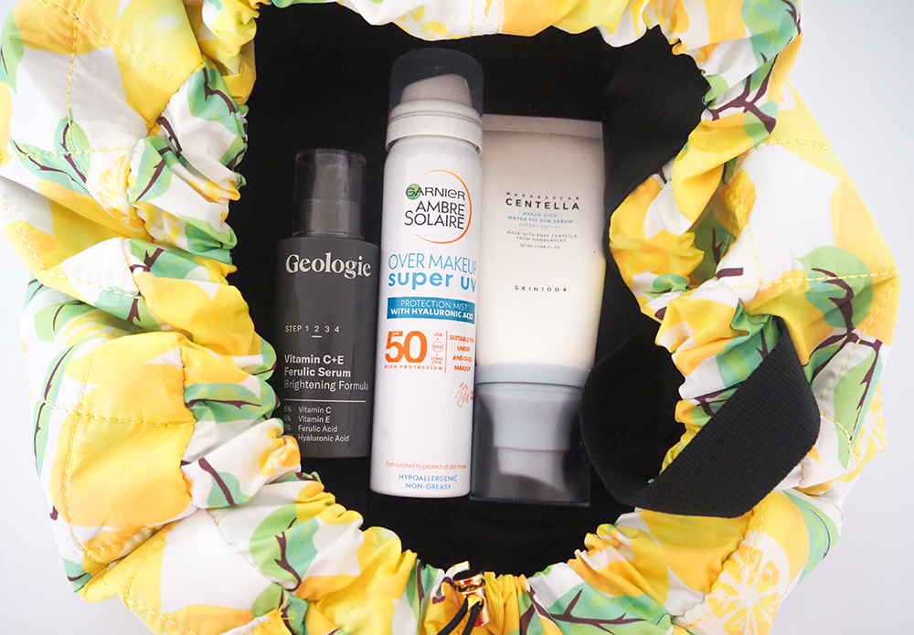 Vacation skincare products image