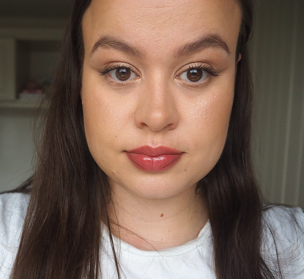 e.l.f. Cosmetics Halo Glow Liquid Filter and Charlotte Tilbury Hollywood Flawless Filter makeup look image