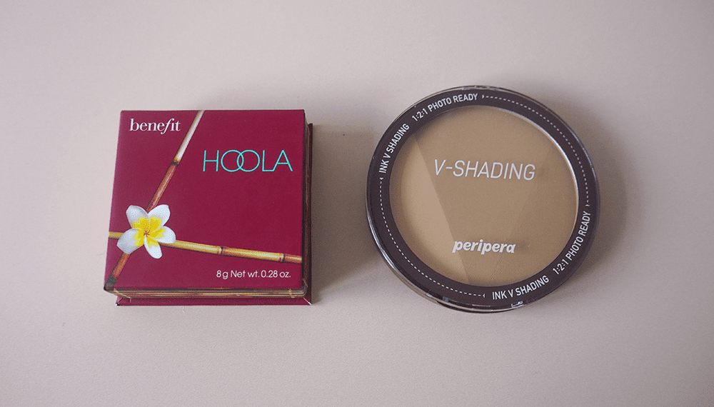 Benefit Hoola bronzer and peripera INK V Shading image