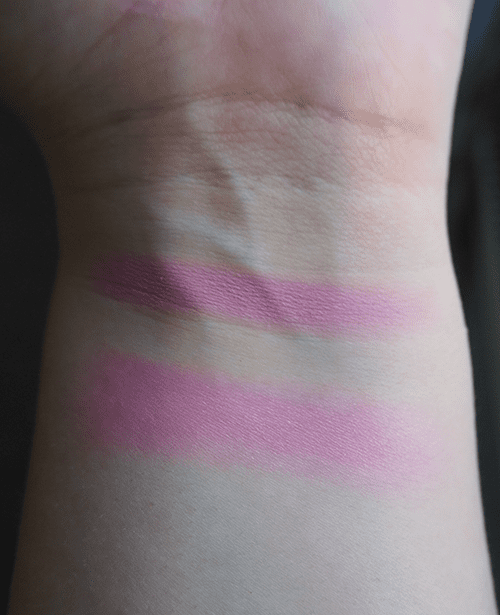 The Saem Saemmul Single Blusher in #PP04 Blueberry Milk swatches