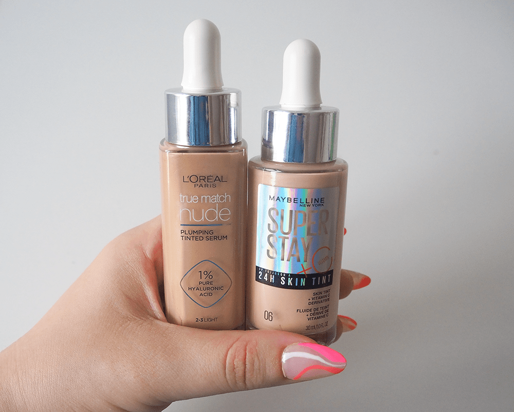 L'Oréal Paris True Match Nude Plumping Tinted Serum and Maybelline Super Stay up to 24H Skin Tint image
