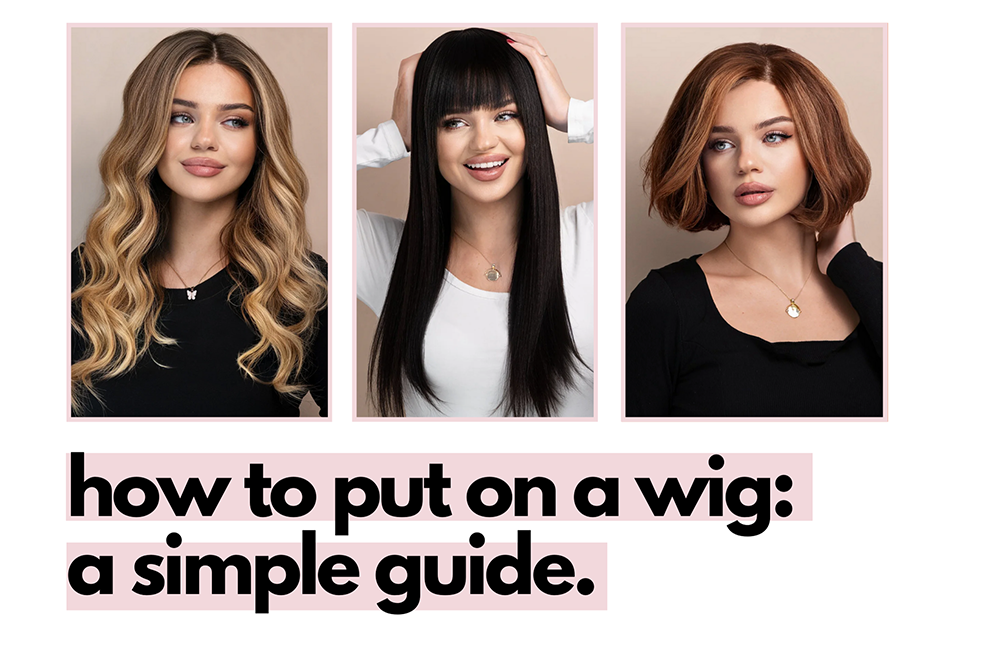 How to put on a wig image