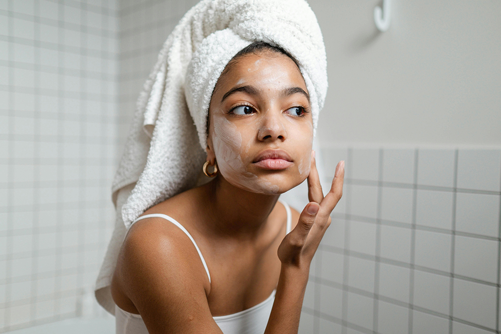 applying skincare image
