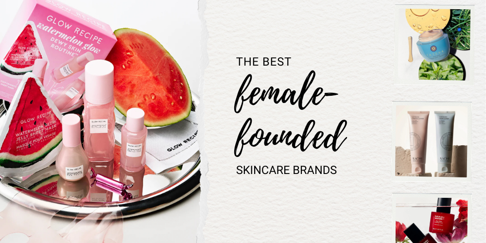 Female-founded skincare brands graphic