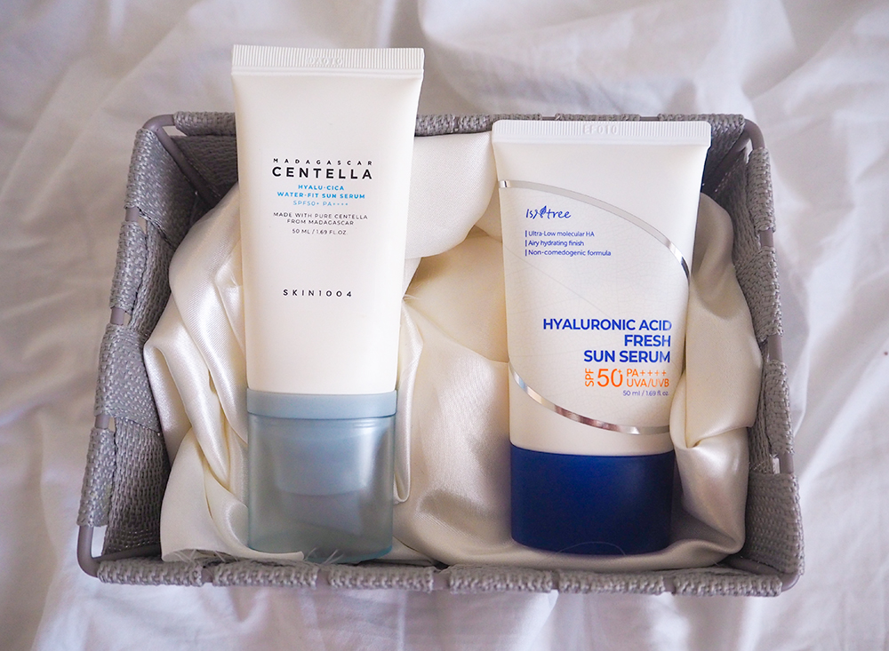 Isntree vs SKIN1004 SPF50 image