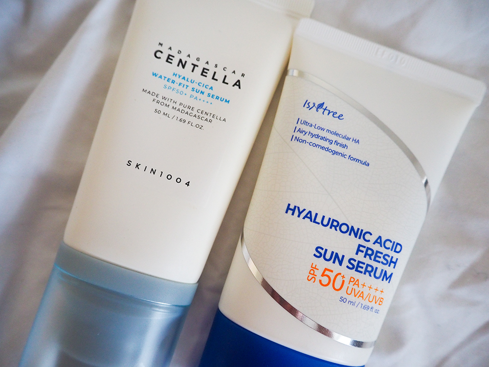 Isntree vs SKIN1004 SPF50 image